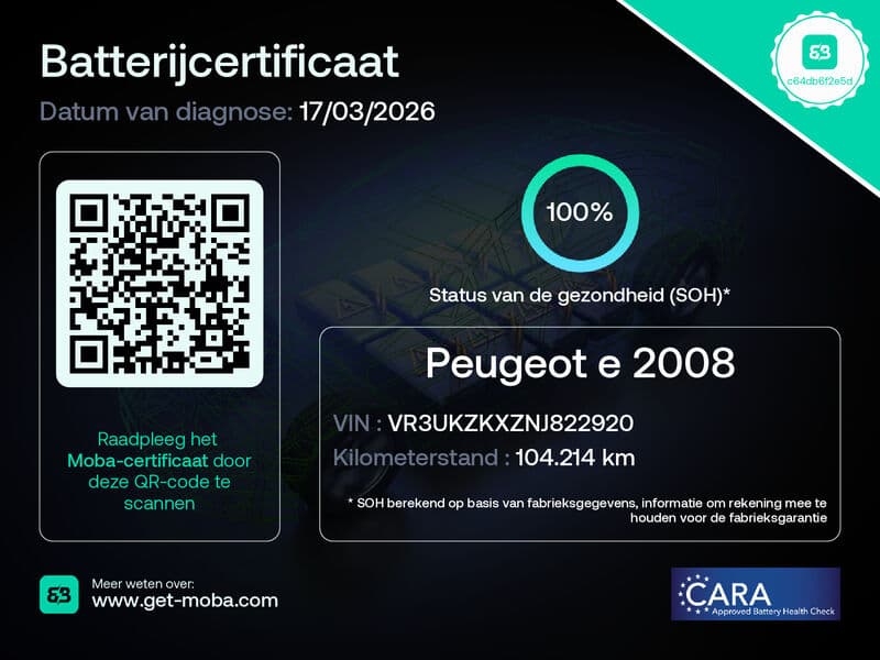 Peugeot E-2008 Ev 50kwh *Active* | Soh 100% | 3 Fase | Carplay | Cruise & Climate Control | Pdc | Navigatie | Bluetooth | Leuk! | thumbnail 2