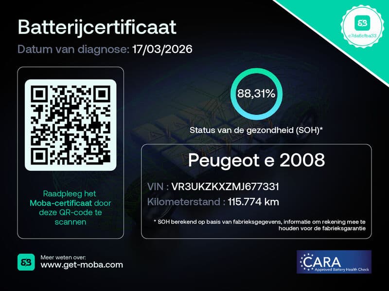 Peugeot E-2008 Ev 50kwh *Gt* | Soh 88.31% | 3-Fase | Schuifdak | Camera | Carplay | Navigatie | Stoelverwarming | Cruise & Climate Control | thumbnail 2