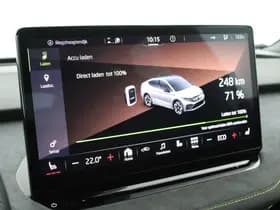 Škoda ENYAQ Coupé iV 80 RS 299pk SOH 90% Panoramadak Warmtepomp Memory Stoelverwarming Keyless Navigatie thumbnail 39