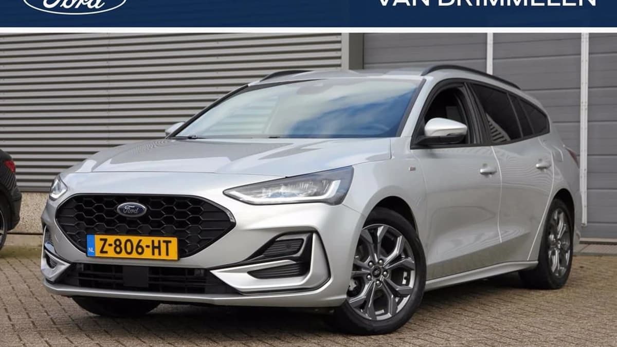 Ford Focus Wagon 1.0 EcoBoost 125pk ST Line | Dealer onderhouden | Adaptive Cruise | Winter Pack Moondust Silver — foto 1