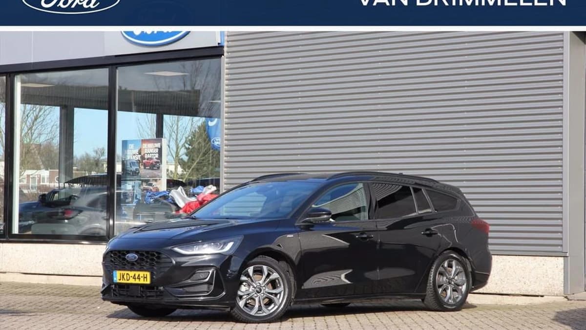 Ford Focus Wagon 1.0 EcoBoost Hybrid 125pk ST-Line SYNC 4 Groot scherm | Privacy Glass | Adaptive Cruise | Winter Pac Agate Black Metallic — foto 1