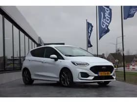 Ford Fiesta 1.0 EcoBoost Hybrid 125pk ST-Line X | Winterpack | Dealer onderhouden Frozen White thumbnail 3