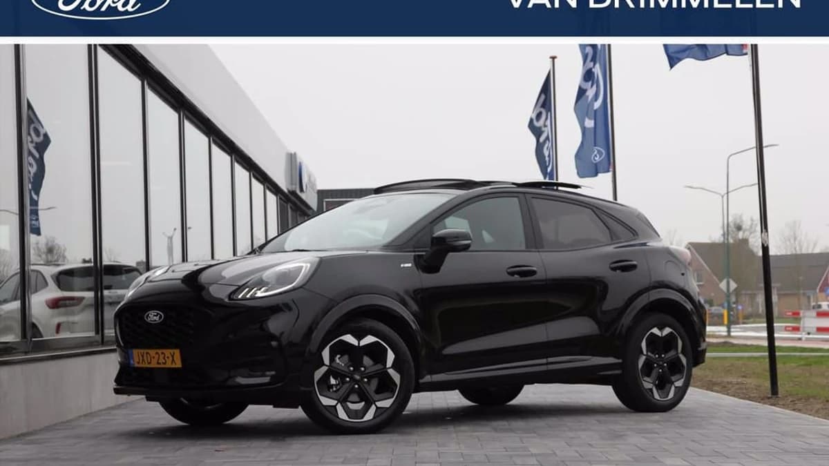 Ford Puma Hybride 125PK Automaat ST-line | Panorama | Trekhaak | Driver A. Pack | Winter Pack | Full LED kopla Agate Black Metallic — foto 1