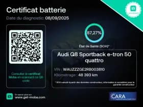 Audi Q8 sportback e tron 50 quattro s edition 95 kwh 360 sfeerverl luchtv keyless stoelverw thumbnail 4