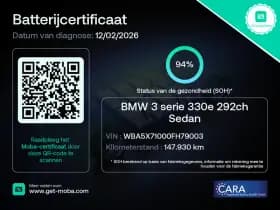 BMW 3-serie serie 330e edrive edition m sport leder keyless stoel stuurverw camera thumbnail 4