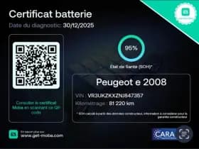 Peugeot E-2008 2008 ev active pack 50 kwh navi carplay thumbnail 4