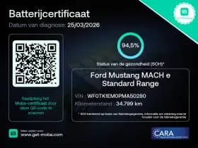 Ford Mustang mach e 75 kwh 360 adaptive b o keyless stoel en stuurverw thumbnail 4