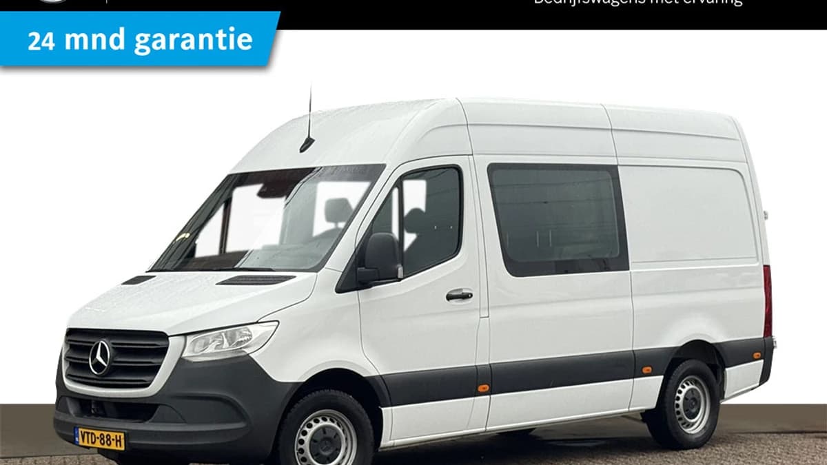 Mercedes-Benz Sprinter 315 L2H2 DC | 6-Persoons | 10"Mbux | 2,8t Trekhaak | Certified 24 mnd garantie — foto 1