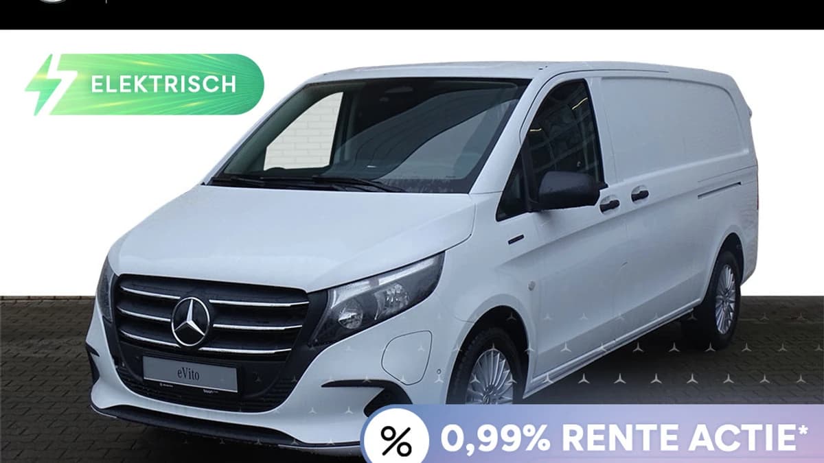 Mercedes-Benz EVito 112 L3 66 kWh I WLTP 286 km I 2-Zits I 2x Schuifdeur — foto 1