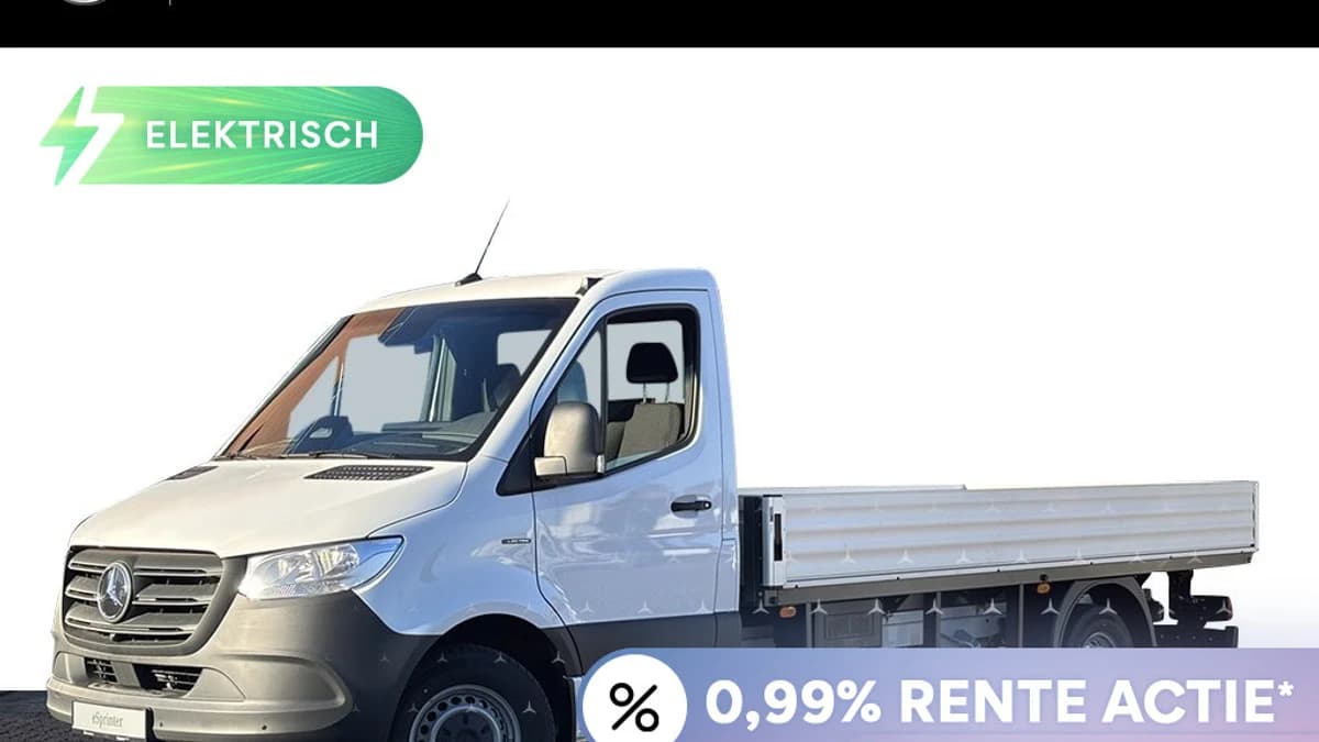 Mercedes-Benz ESprinter 420 Chassis L3 Pro 81kWh I 4250 GVW icm B-rijbewijs I Open Laadbak I Distronic — foto 1
