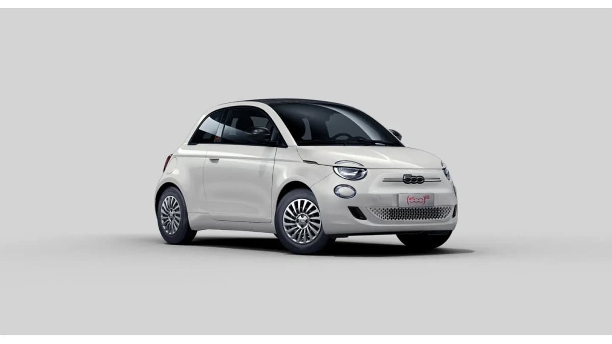 Fiat 500E La Prima | 10,25" touchscreen radio met Bluetooth, DAB & USB én Navigatie | 17” lichtmetalen velgen Diamond Cut | Automatische airconditioning — foto 1
