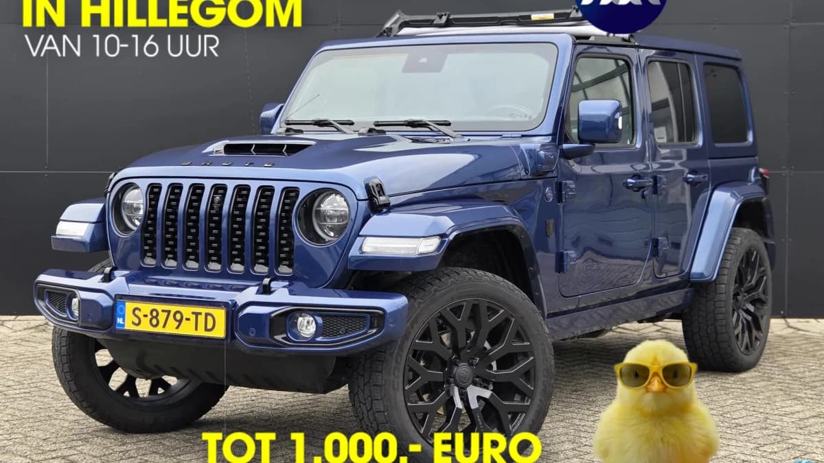 Jeep Wrangler BRUTE Custom Sahara 4xe 380 | Cabriodak | Apple-Android | Adaptive Cruise Control — foto 1