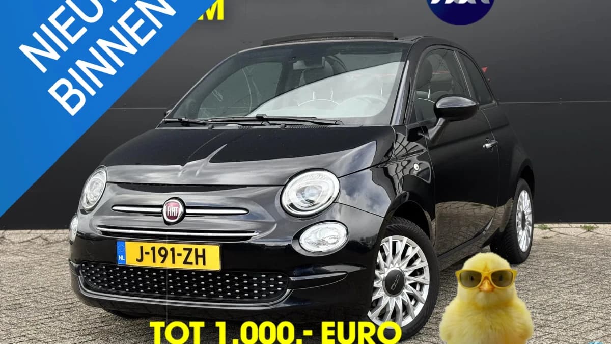 Fiat 500C 1.2 Lounge | Apple-Android | All-season banden | Airconditioning — foto 1