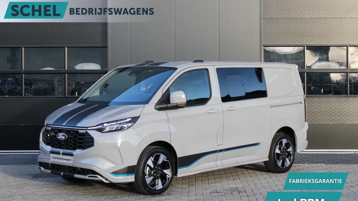 Ford Transit Custom 320 2.5 PHEV L1H1 Sport DC 232pk - 2x Schuif - 360 Camera - ACC - Keyless - Stoel/Stuurverwarming - Blindspot - Incl BPM - Rijklaar — foto 1