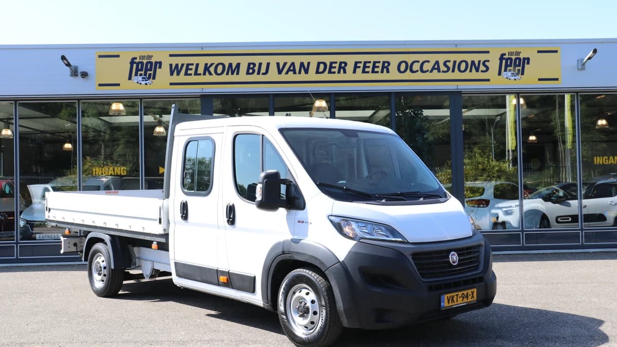 Fiat Ducato 35 2.3 MultiJet L3H2 DC EX.BTW open laadbak 7 persoons! — foto 1