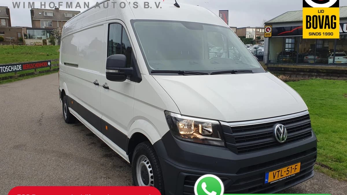 Volkswagen Crafter 35 2.0 TDI L4H3 449WB 3.5T 140PK 2x schuifdeur 3Pers Airco Bluetooth — foto 1