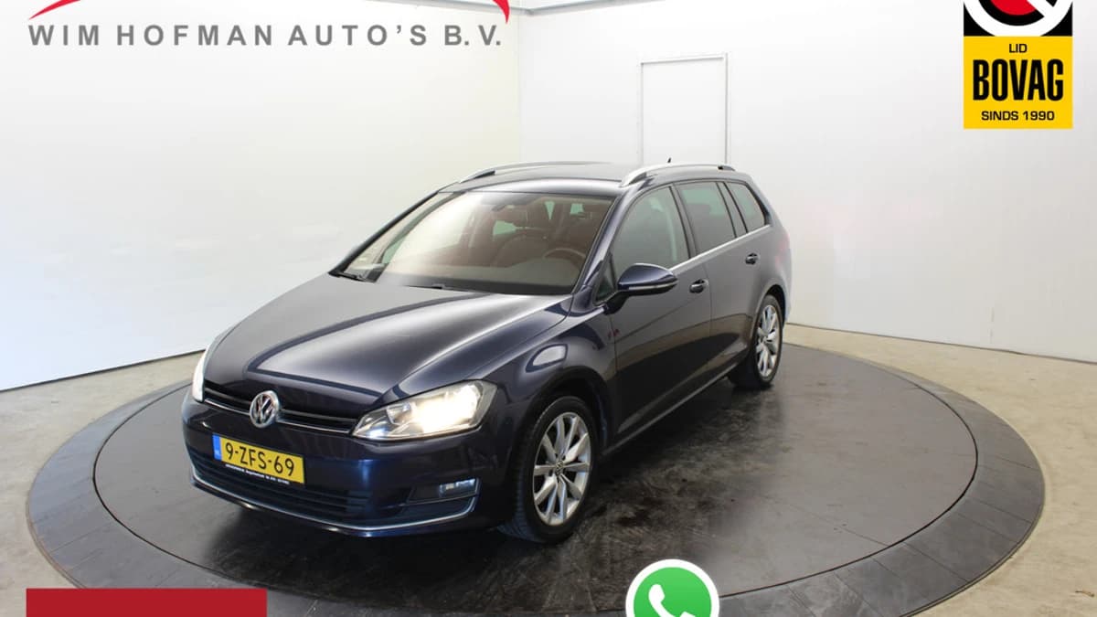 Volkswagen Golf Variant 1.4 TSI Highline APK t/m 2027 Automaat Camera Leder Trekhaak Dodeh Detec Dealer onderhoudsen Clima PDC Stoelverwarming — foto 1