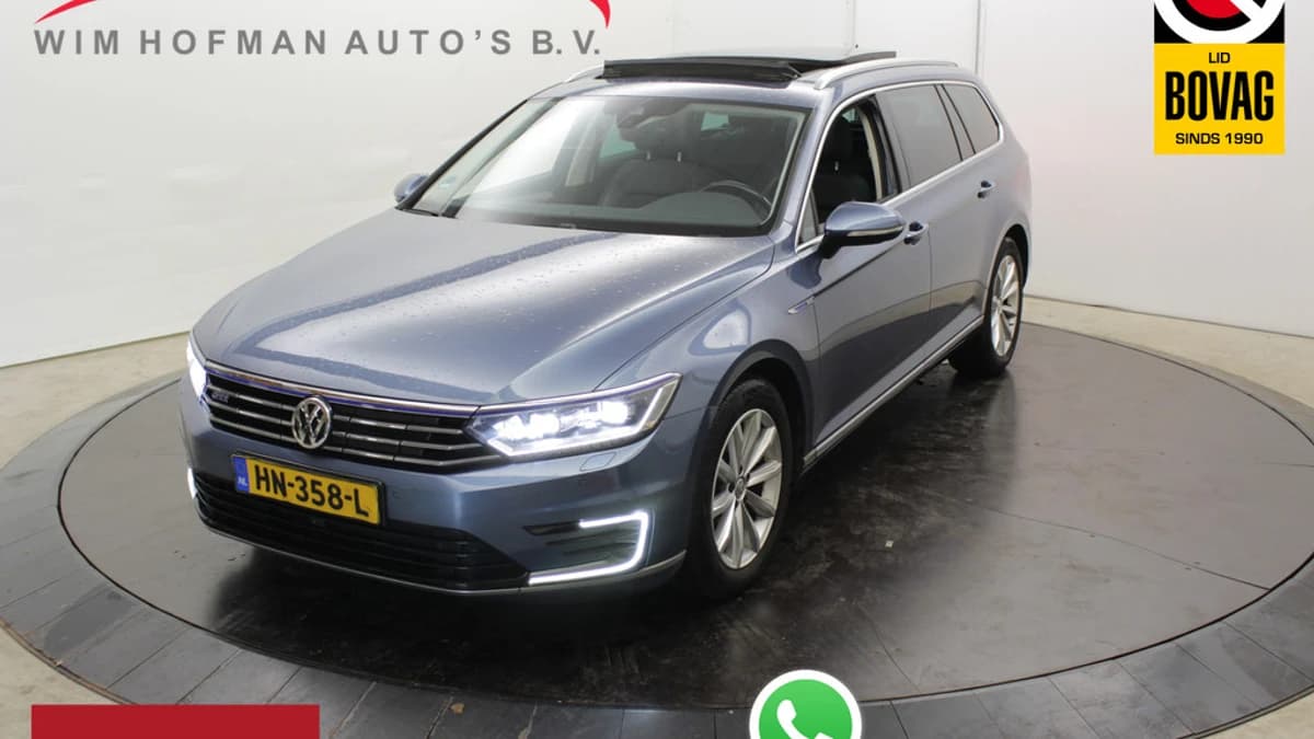 Volkswagen Passat GTE High el trekh Pano Leer Virtual Camera Dodeh det Dealer onderhouden rvs deukje — foto 1