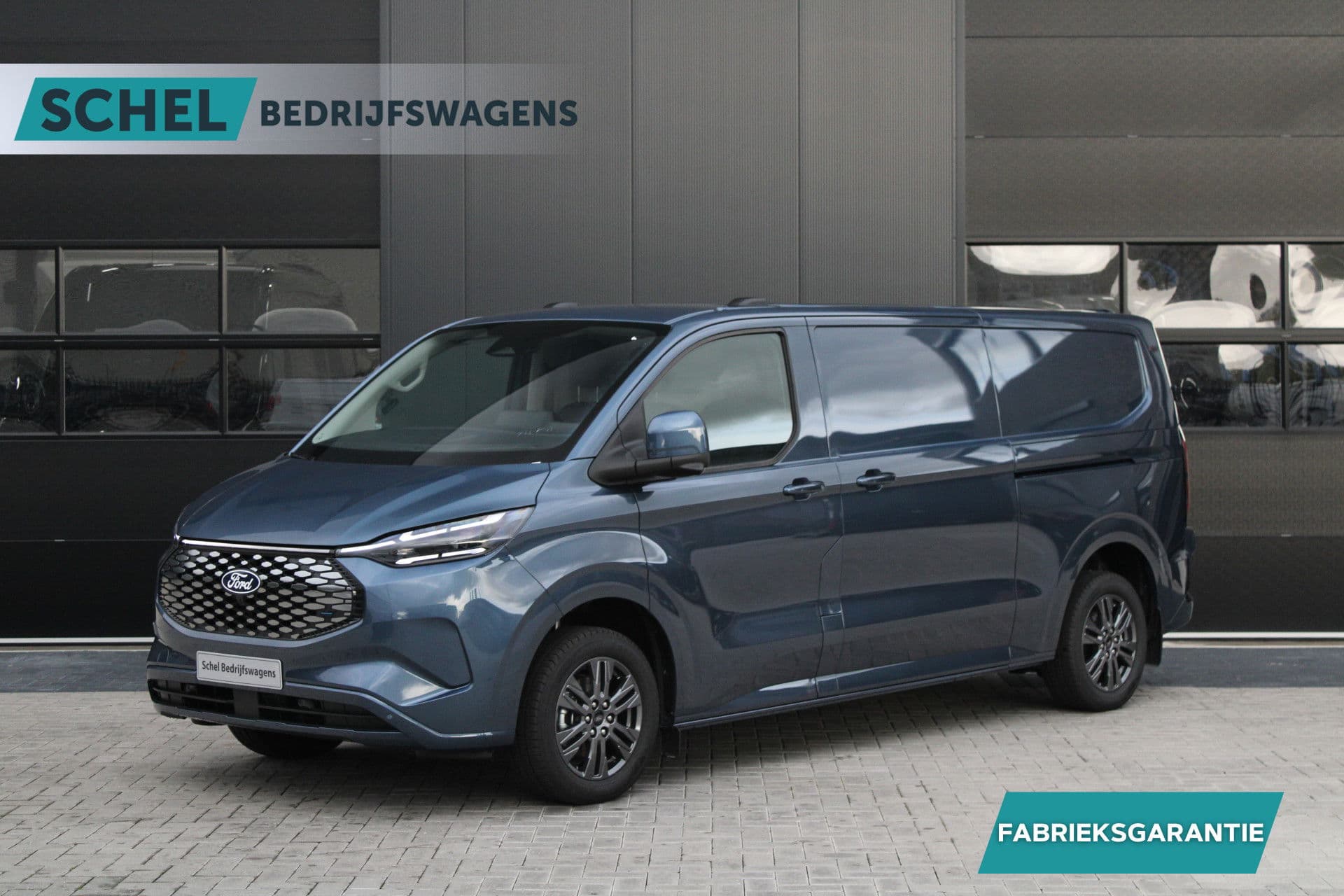 Ford E-Transit Custom 340 L2H1 Limited 65 kWh 218pk - 2x Schuif - LED - 360 Camera - B&O - ACC - Navi - Stoel/Stuurverwarming - Rijklaar