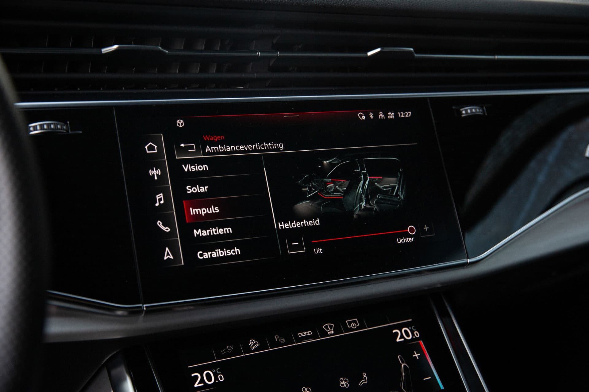 Audi Q8 55 TFSI e quattro Pro Line Advanced , RS-zetels, 3D-camera, Luchtvering, Head-up display, Apple Carplay, thumbnail 27