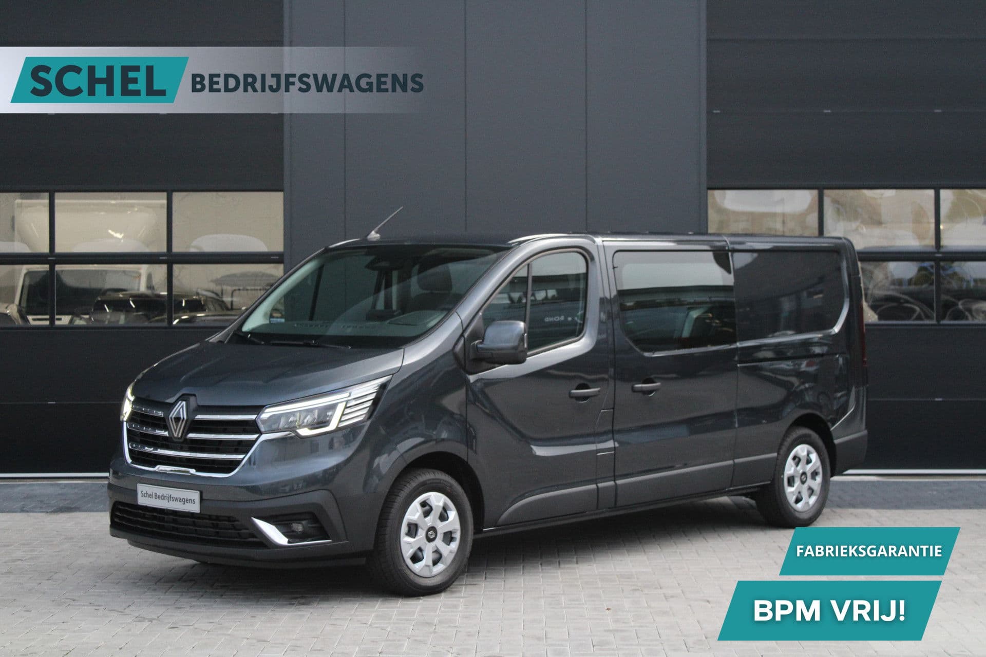 Renault Trafic 2.0 Blue dCi 130pk T29 L2H1 Advance Dubbele Cabine - Carplay - Android - 2x Schuifdeur - Passagiersstoel - Camera - LED - Rijklaar
