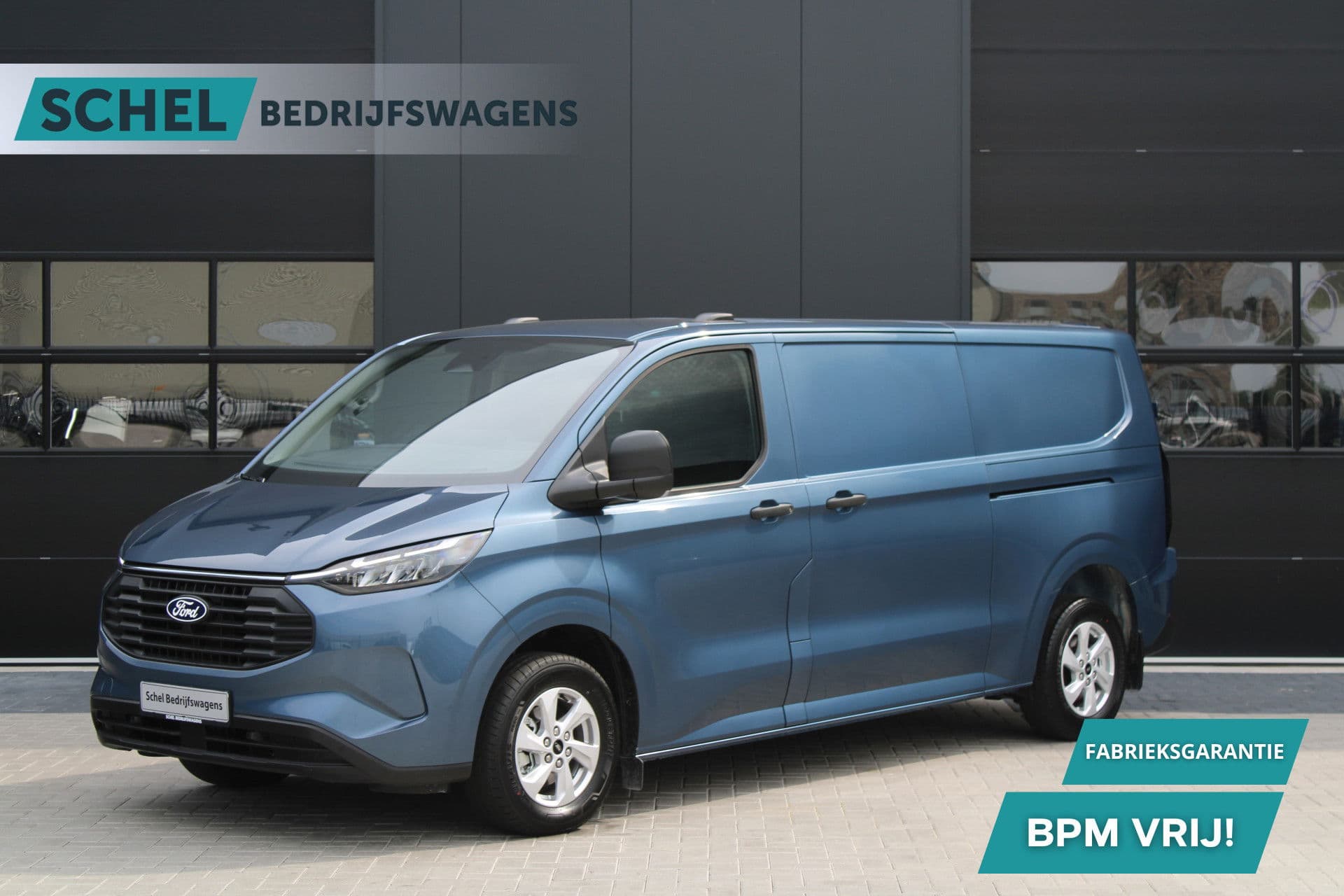 Ford Transit Custom 320 2.5 PHEV L2H1 Trend 232pk - 5 jaar GARANTIE - 2x Schuifdeur - Adaptive Cruise - Blind Spot - Navigatie - Camera - Verwarmd Stuur - Rijklaar