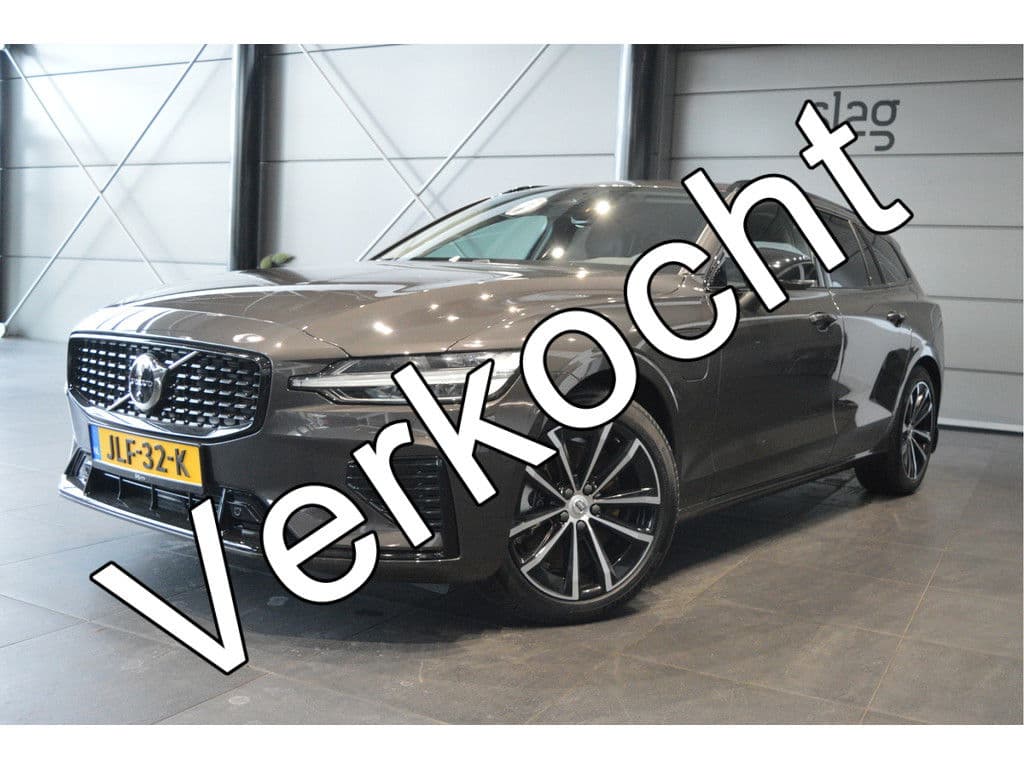 Volvo V60 2.0 T6 Plug-in hybrid AWD Plus Dark leer trekhaak !!