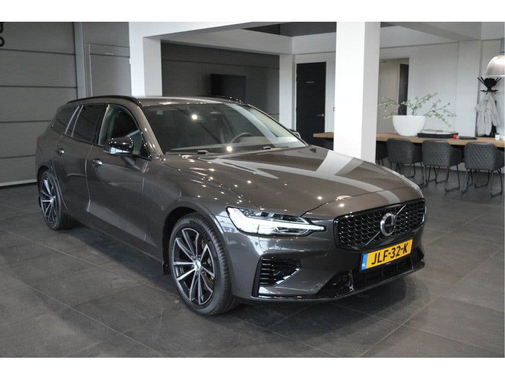 Volvo V60 2.0 T6 Plug-in hybrid AWD Plus Dark leer trekhaak !! thumbnail 3