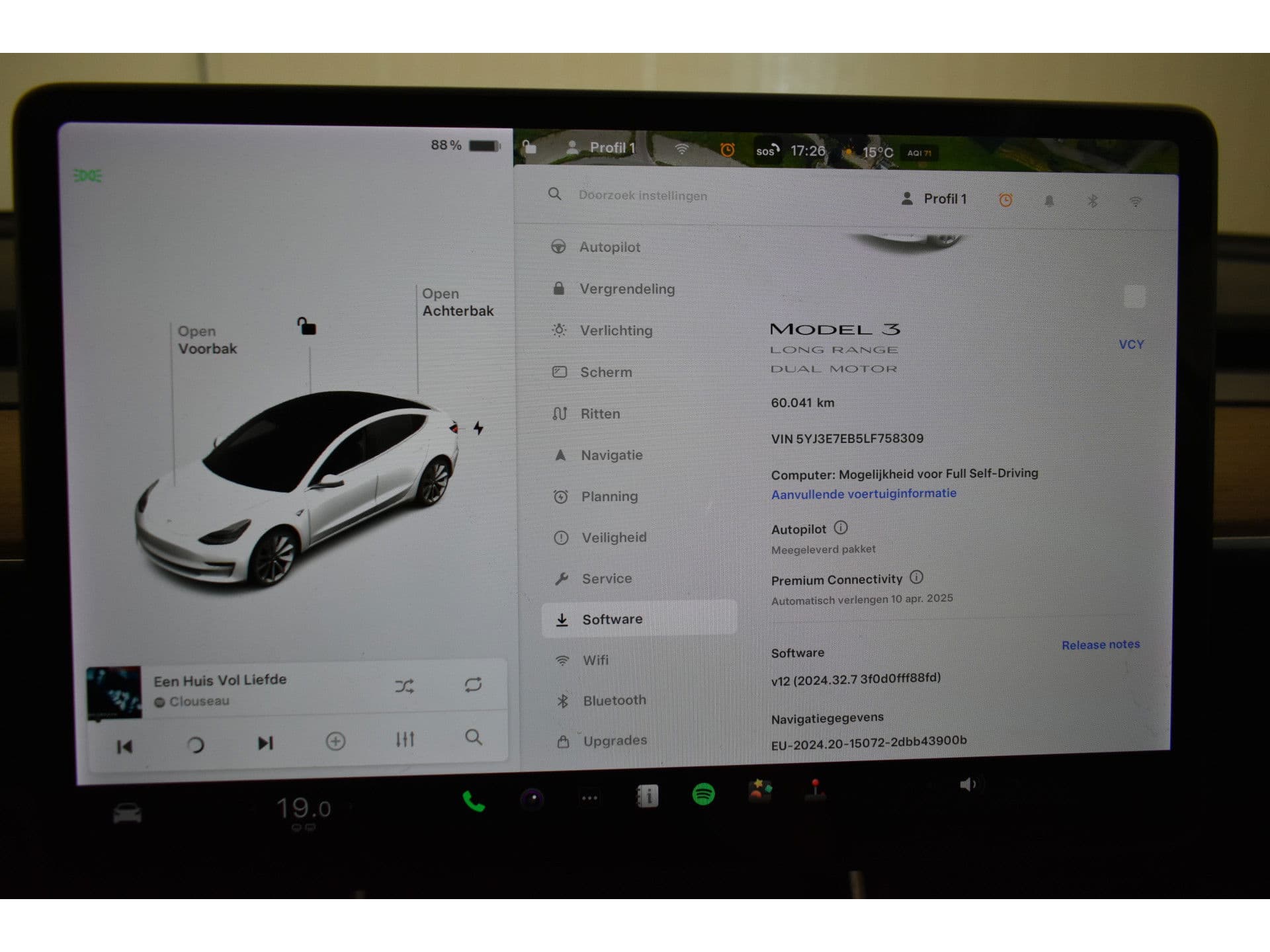 Tesla Model 3 Long Range AWD 75 kWh | Trekhaak | 19" | Autopilot | FSD Comp | Leder | Camera | Panodak thumbnail 6