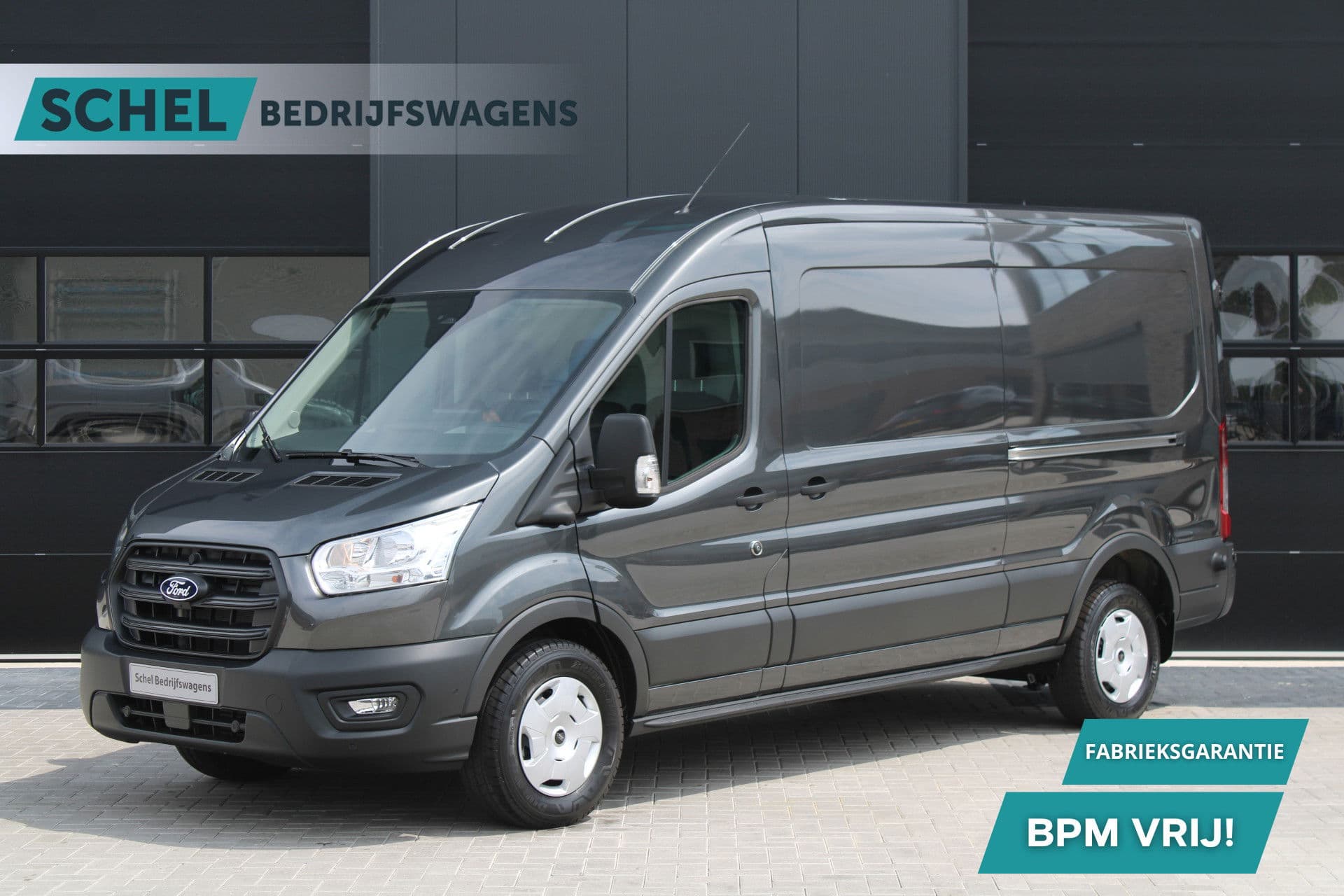 Ford Transit 350 2.0 TDCI L3H2 Trend 165pk - Facelift - 2x Schuifdeur - 360 Camera - Trekhaak - ACC - Stoel & Stoelverwarming - Blind Spot - Navi - 270gr deuren - Rijklaar