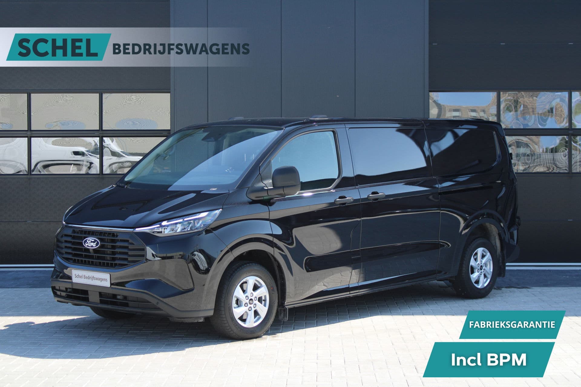 Ford Transit Custom 320 2.5 PHEV L2H1 Trend 232pk - 5 jaar GARANTIE - 2x Schuifdeur - Adaptive Cruise - Blind Spot - Navigatie - Camera - Verwarmd Stuur - Rijklaar