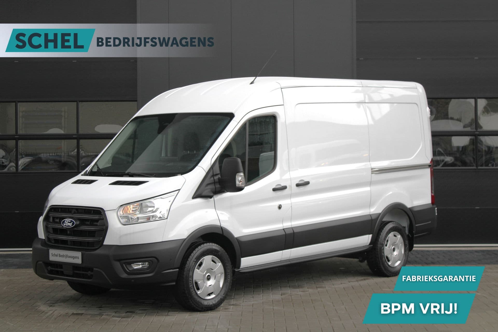 Ford Transit 350 2.0 TDCI L2H2 Trend 130pk - Facelift - 2x Schuifdeur - Adaptive Cruise - Navigatie - Blind Spot - 360 Camera - Stoel - Stuurverwarming - Rijklaar