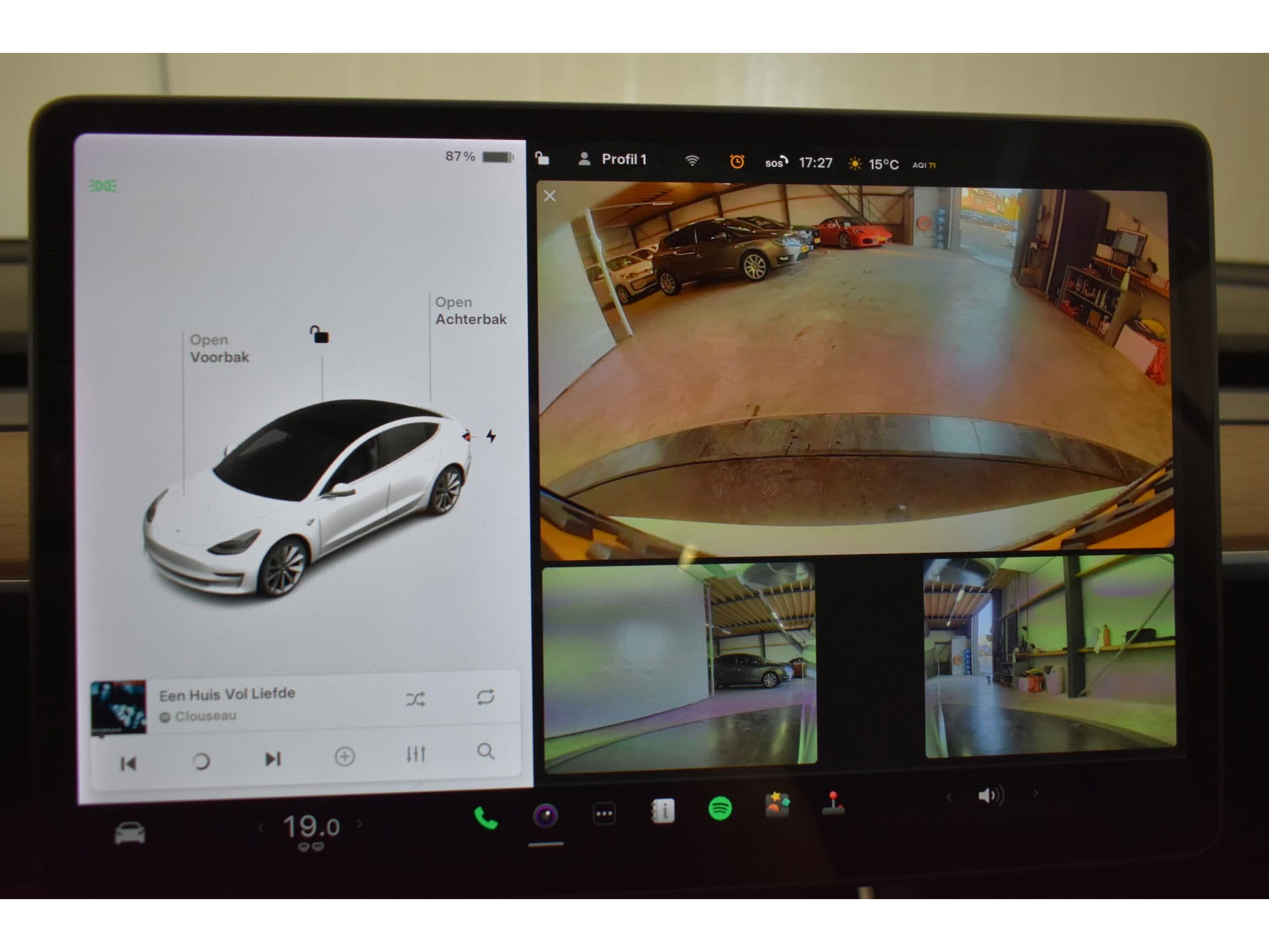 Tesla Model 3 Long Range AWD 75 kWh | Trekhaak | 19" | Autopilot | FSD Comp | Leder | Camera | Panodak thumbnail 7