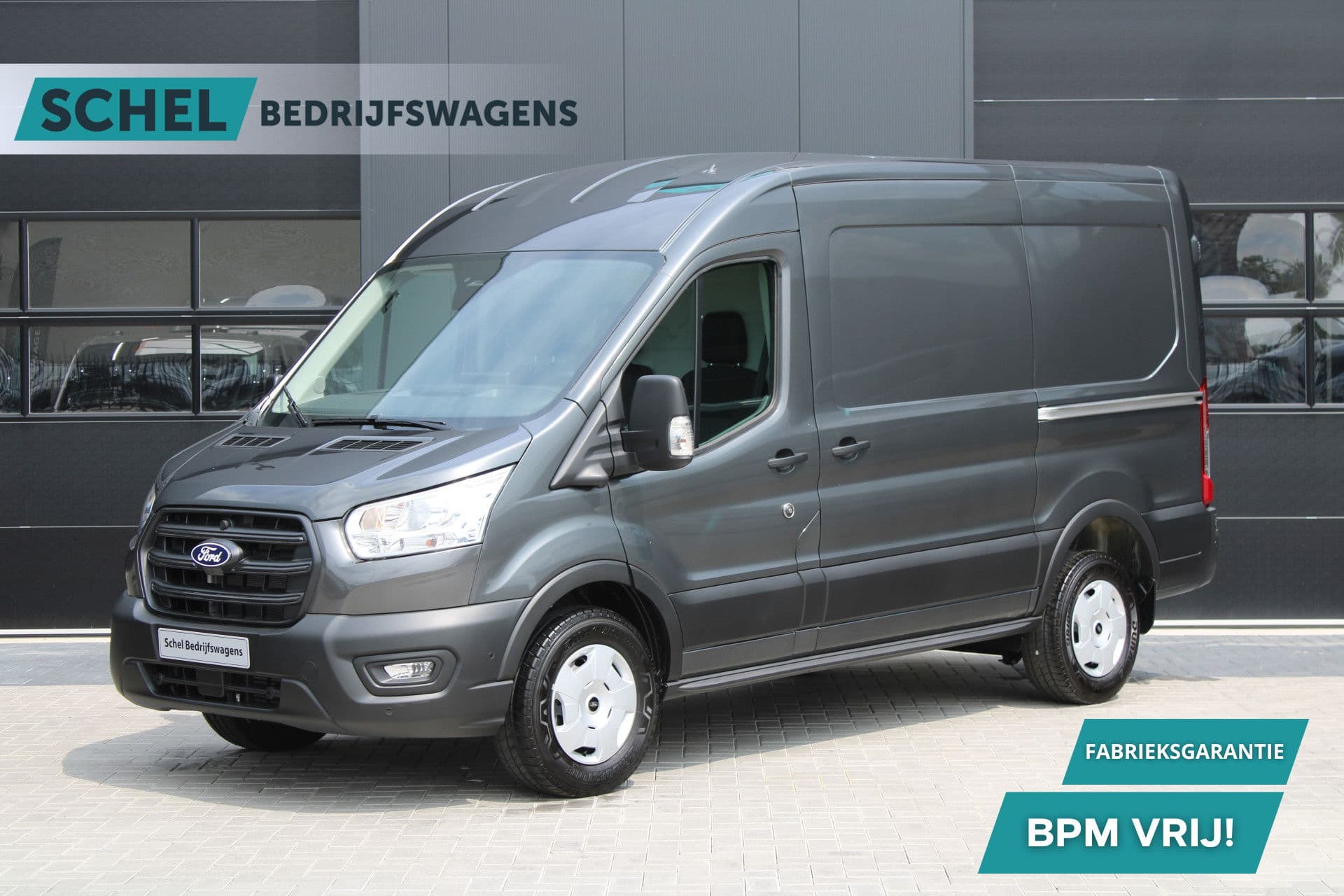 Ford Transit 350 2.0 TDCI L2H2 Trend 130pk - Facelift - 2x Schuifdeur - Adaptive Cruise - Navigatie - Blind Spot - 360 Camera - Stoel - Stuurverwarming - Rijklaar