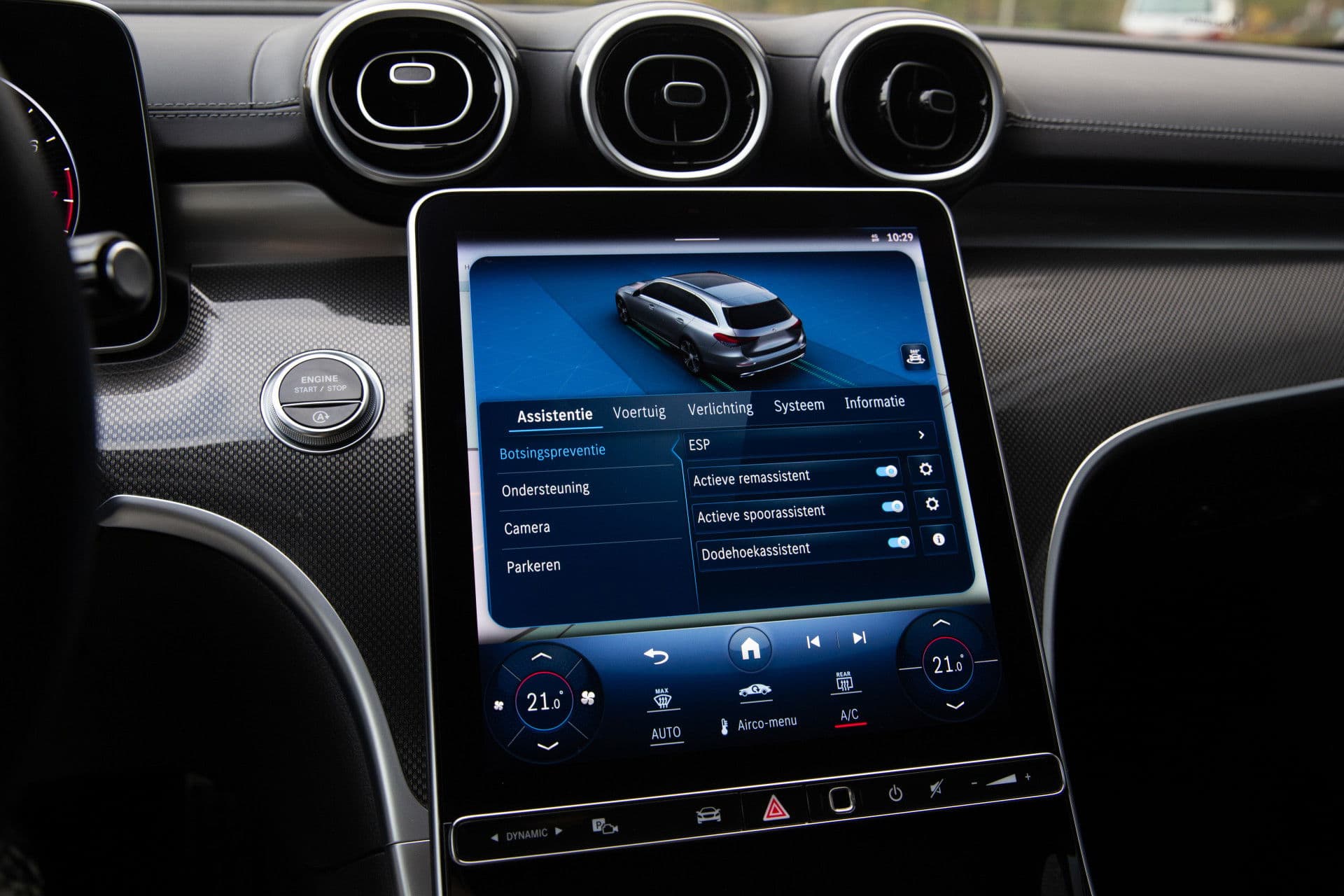 Mercedes-Benz C-Klasse Estate 200 Launch Edition AMG Line , Virtual cockpit, Leer, Sfeerverlichting, thumbnail 16