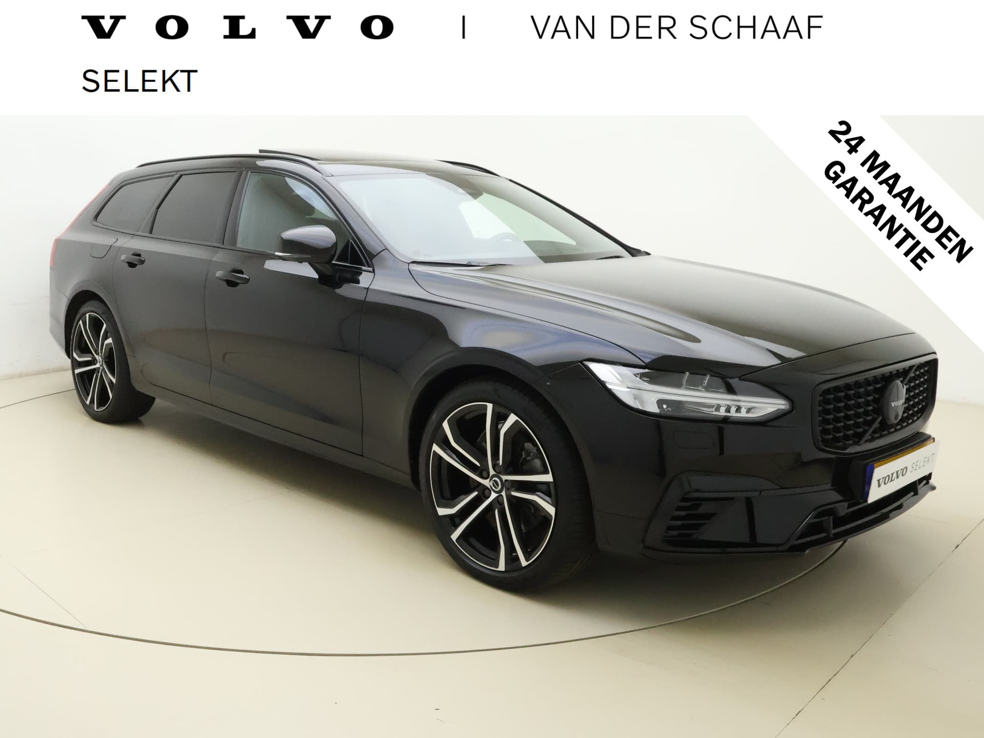 Volvo V90 T8 455pk AWD R-Design / Luchtvering / Bowers&Wilkins Audio / Gelaagd glas / 360 Camera / 20'' / Head-Up / Trekhaak / Black Pack / Full-LED / Lederen Dashboard /
