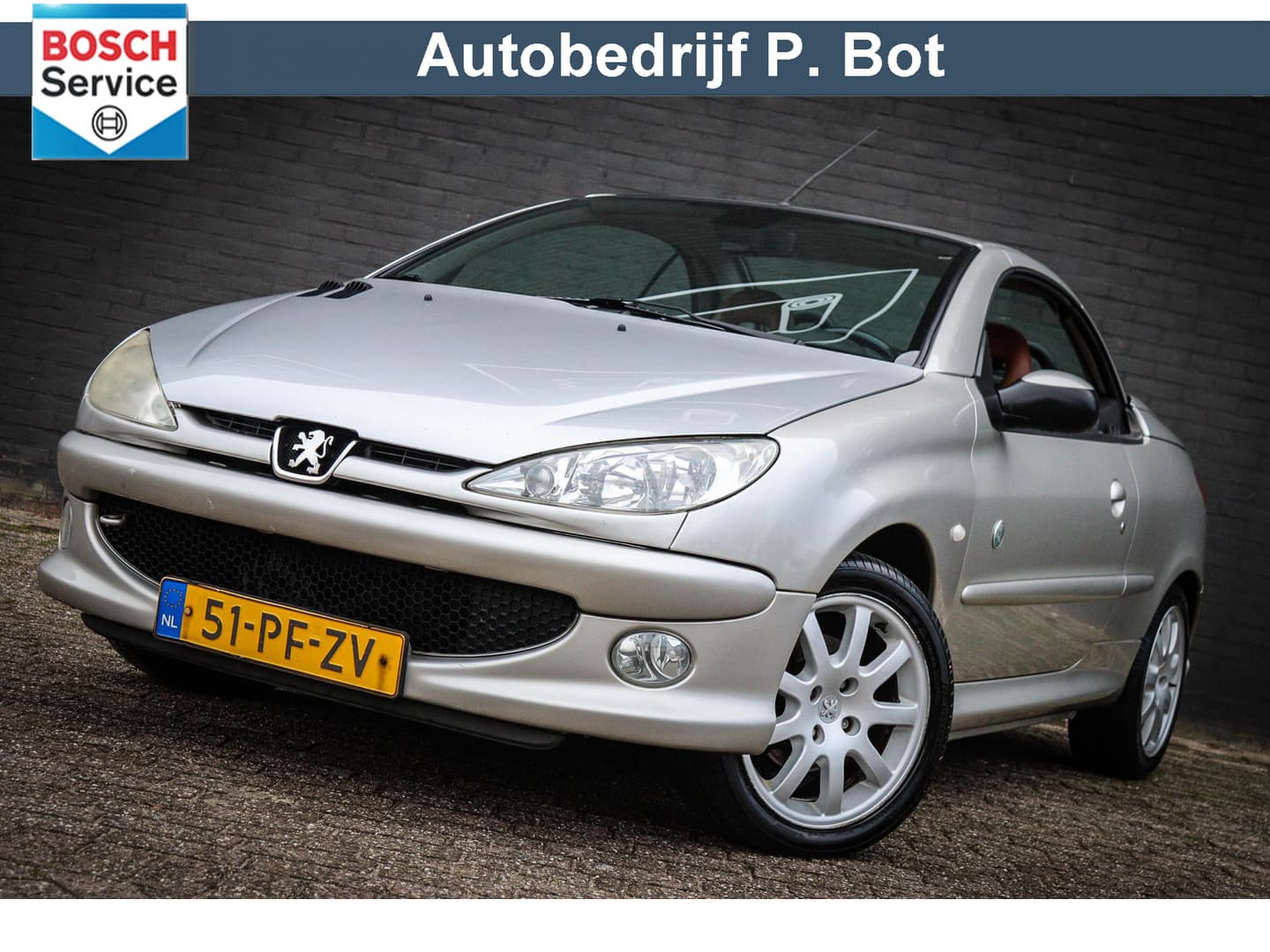 Peugeot 206 CC 1.6-16V Roland Garros Van 2.450,- NU 2.250,- !