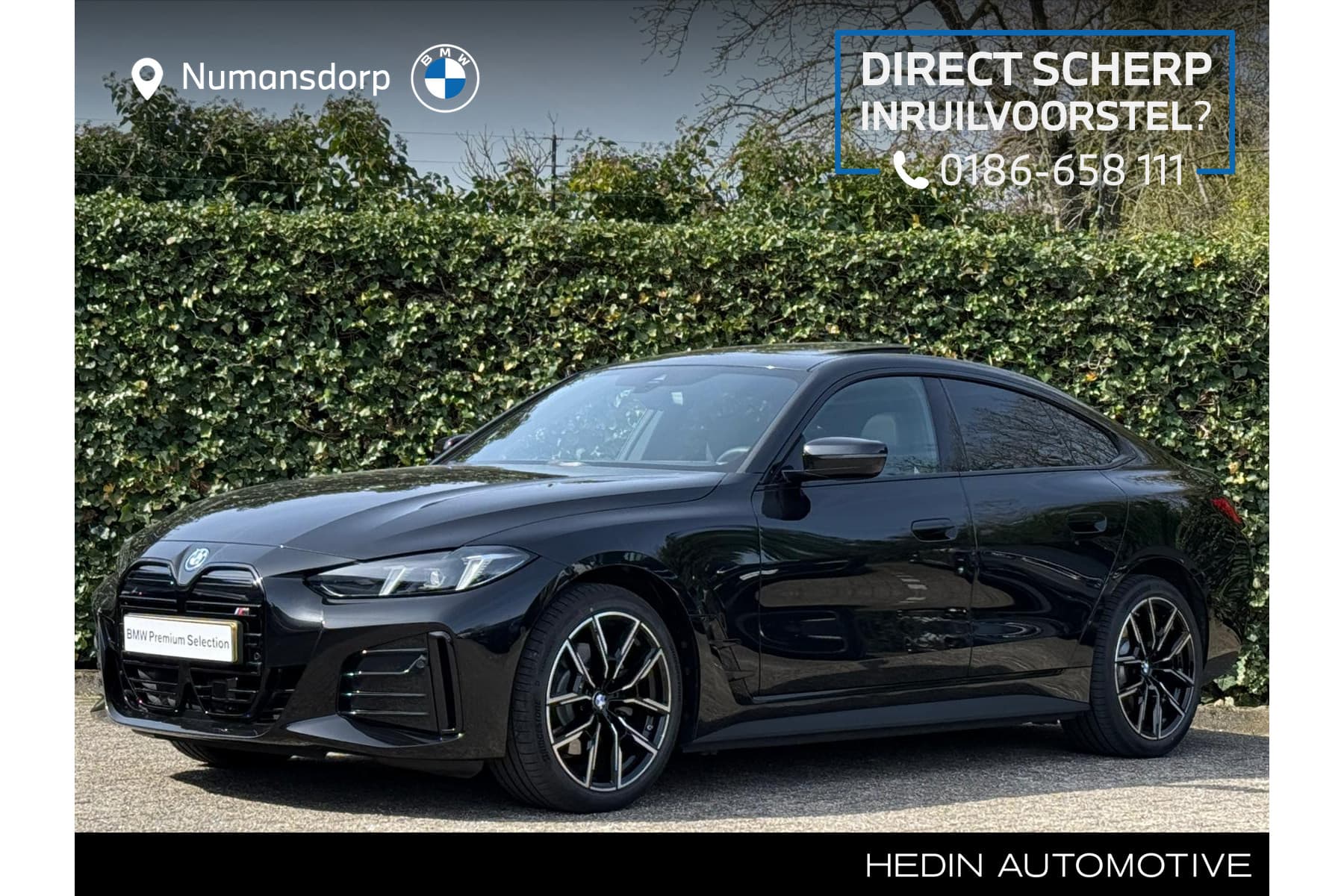 BMW I4 eDrive35 | M-Sport | Schuif-/Kanteldak | Camera | Stuur + Stoelverw. | HiFi | Elek. Trekhaak